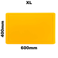 XXL Profi Schneidebrett in der Farbe Gelb 600x400mm