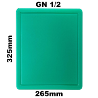 GN 1/2 Schneidebrett in der Farbe Grün 325x265mm