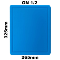 GN 1/2 Schneidebrett in der Farbe Blau 325x265mm