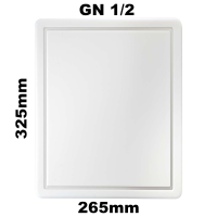 GN 1/2 Schneidebrett in der Farbe Weiß 325x265mm